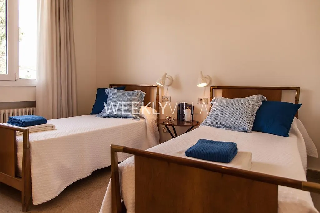 Villa Sitges Tupinetti Beach At 1 Min Walk Amaizing Garden And View Center Sitges 5 Minutes Walk